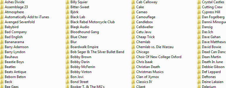 Bands and Albums